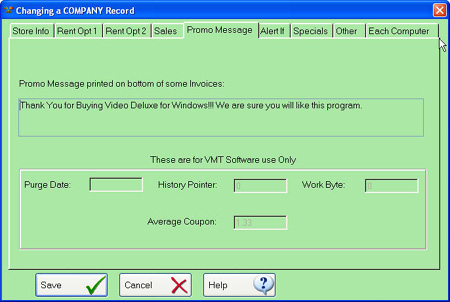 DVD Rental Software Promo Message
