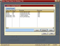 Video Rental Software tanning packages